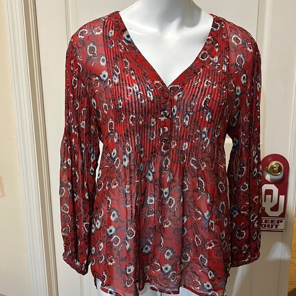 Veronica Beard silk blouse. Sheer. Size 4 - Picture 2 of 11